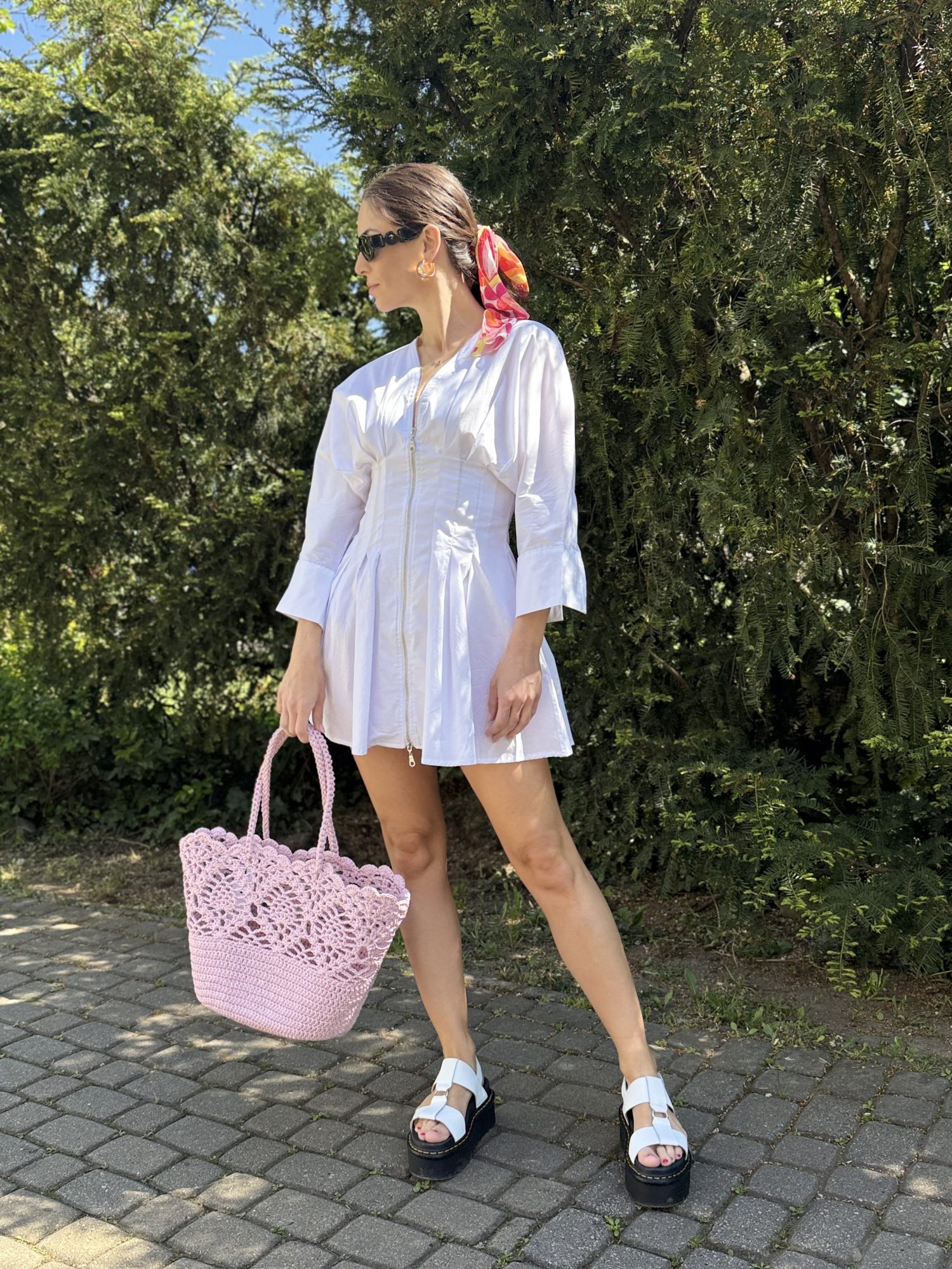 Bavlnené šaty White Charm